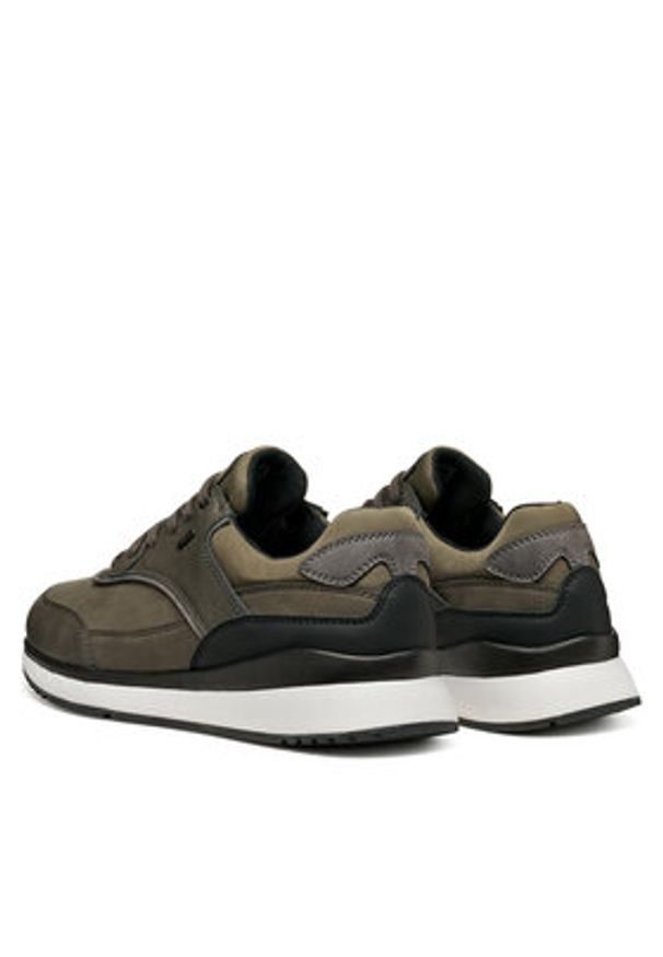 Geox Sneakersy U Branthon B Abx U56M6A 0EKBU C3009 Khaki. Kolor: brązowy. Materiał: skóra