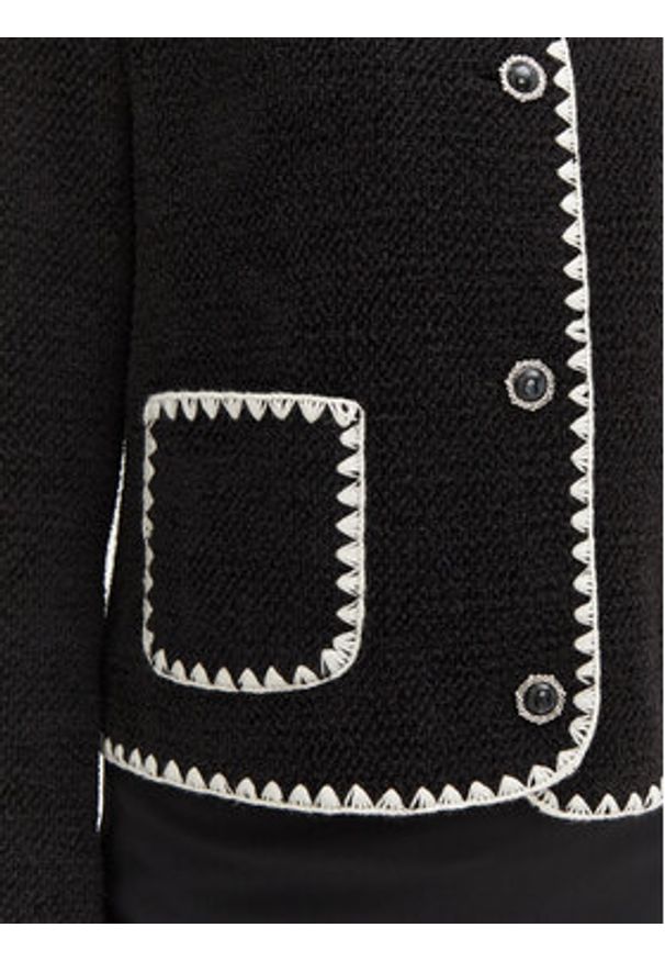 Guess Kardigan W5RN20 WGVQ2 Czarny Regular Fit. Kolor: czarny. Materiał: syntetyk