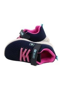 NEWS buty sportowe na rzepy 22DZ23-4843-M Granatowe różowe. Zapięcie: rzepy. Kolor: niebieski, różowy, wielokolorowy. Materiał: materiał #4