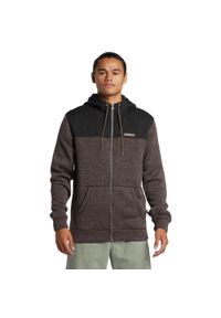 Quiksilver - Bluza na zamek dla Mężczyzn KELLER BLOCK. Kolor: brązowy. Materiał: poliester. Długość rękawa: długi rękaw. Długość: długie