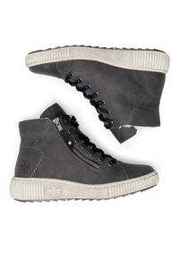 Rieker Trzewiki Z6611-45 Szary. Kolor: szary. Materiał: materiał #6