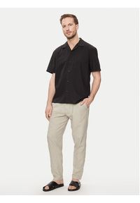 Selected Homme Koszula New Linen 16092978 Czarny Relaxed Fit. Kolor: czarny. Materiał: bawełna #5
