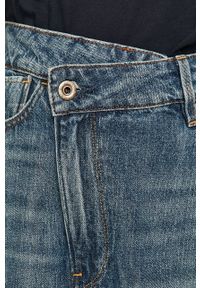 G-Star RAW - G-Star Raw - Spódnica jeansowa. Okazja: na co dzień. Kolor: niebieski. Materiał: jeans. Wzór: gładki. Styl: casual #5