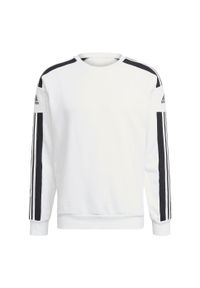 Adidas - Bluza piłkarska męska adidas Squadra 21 Sweat Top. Kolor: biały. Materiał: polar. Sport: piłka nożna #2