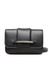 Calvin Klein Torebka Bar Hardware Crossbody K60K610732 Czarny. Kolor: czarny. Materiał: skórzane