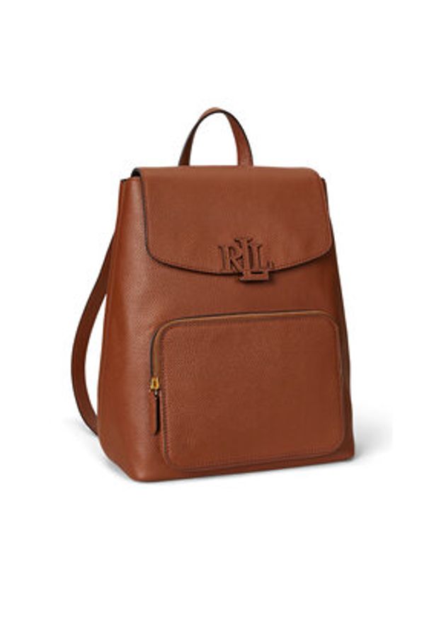 Lauren Ralph Lauren - LAUREN RALPH LAUREN Plecak Medium Cameryn 431969355001 Brązowy. Kolor: brązowy. Materiał: skóra