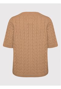 Part Two Sweter Orgesa 30306995 Brązowy Relaxed Fit. Kolor: brązowy. Materiał: bawełna #4