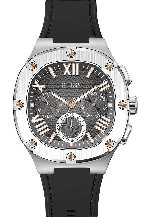 Zegarek Guess Zegarek męski Guess GW0571G1 czarny. Kolor: czarny