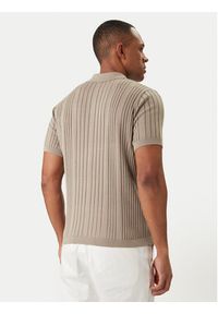 Karl Lagerfeld - KARL LAGERFELD Polo 655016 562304 Khaki Regular Fit. Typ kołnierza: polo. Kolor: brązowy. Materiał: bawełna #4