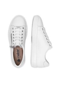 Rieker Sneakersy L59L1-83 Biały. Kolor: biały. Materiał: skóra #4