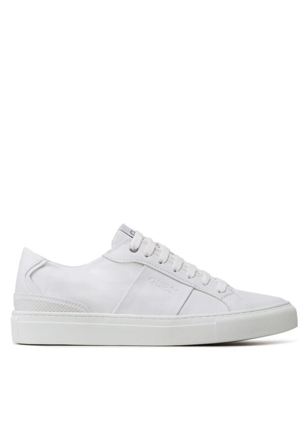 Guess Sneakersy Todi Low FM5TOL ELE12 Biały. Kolor: biały. Materiał: skóra