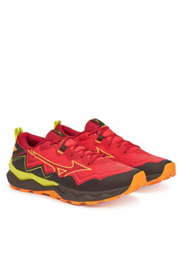 Mizuno Buty do biegania Wave Daichi 9 J1GJ2571 Czerwony. Kolor: czerwony. Materiał: materiał. Model: Mizuno Wave