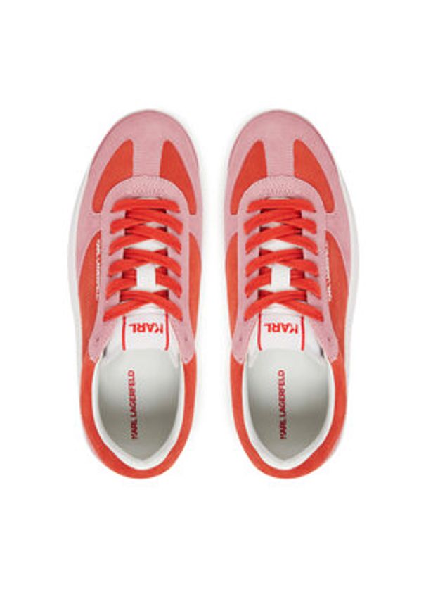 Karl Lagerfeld - KARL LAGERFELD Sneakersy KL65025 Kolorowy. Materiał: skóra, zamsz. Wzór: kolorowy