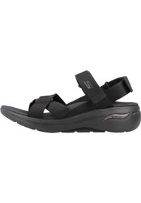skechers - Sandały Skechers Model Go Walk Arch Fit Sandal Kolor Czarny. Kolor: czarny. Materiał: tkanina. Sezon: lato