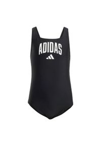 Adidas - Strój kąpielowy Collegiate V-back Kids. Kolor: biały, wielokolorowy, czarny