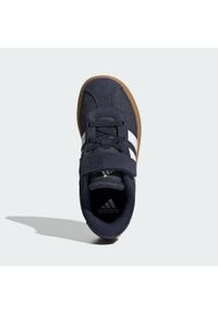 Adidas - Buty VL Court 3.0 Kids. Zapięcie: rzepy. Kolor: biały, brązowy, niebieski, wielokolorowy