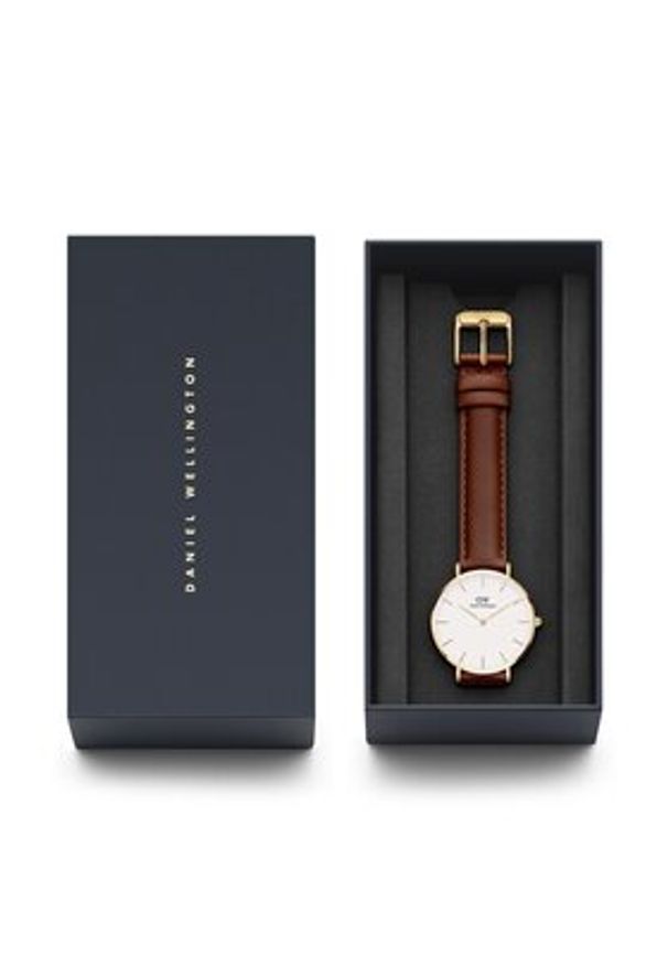 Daniel Wellington Zegarek Petite St Mawes DW00100550 Brązowy. Kolor: brązowy