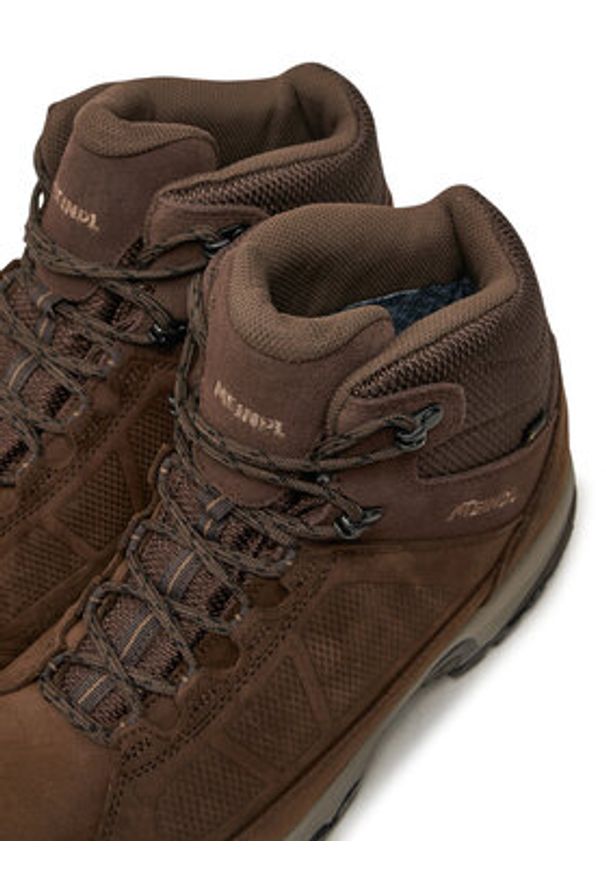 MEINDL - Meindl Trekkingi Orlando Mid GTX Gore-Tex 5566/46 Brązowy. Kolor: brązowy. Materiał: nubuk, skóra. Technologia: Gore-Tex. Sport: turystyka piesza