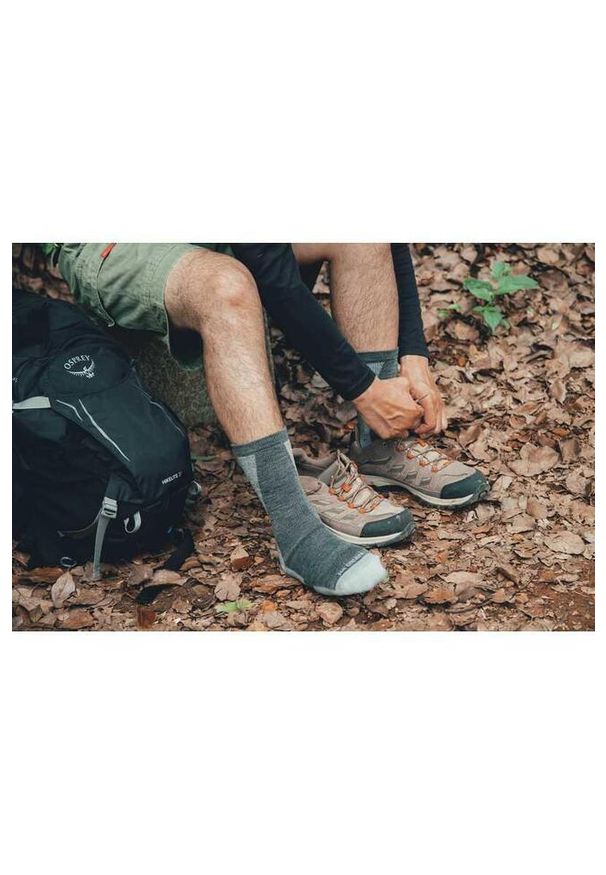NA GIEAN - Skarpety Trekkingowe Na Giean Enhanced Medium Weight Crew Grey. Kolor: szary. Materiał: wełna. Sport: turystyka piesza