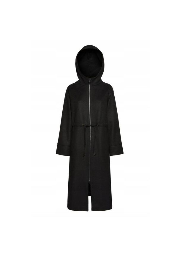 Geox - Kurtka GEOX W DORALEA LONG COAT Czarny. Kolor: czarny. Materiał: tkanina