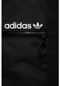 adidas Originals Plecak damski kolor czarny duży z aplikacją. Kolor: czarny. Wzór: aplikacja #4