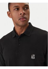 Armani Exchange Polo XM000367 AF13022 UC001 Czarny Regular Fit. Typ kołnierza: polo. Kolor: czarny. Materiał: bawełna #4