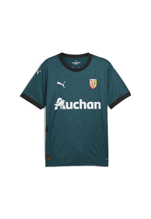 Puma - Męska koszulka wyjazdowa RC Lens 24/25 PUMA Varsity Green Black. Kolor: czarny, zielony, wielokolorowy. Sport: piłka nożna