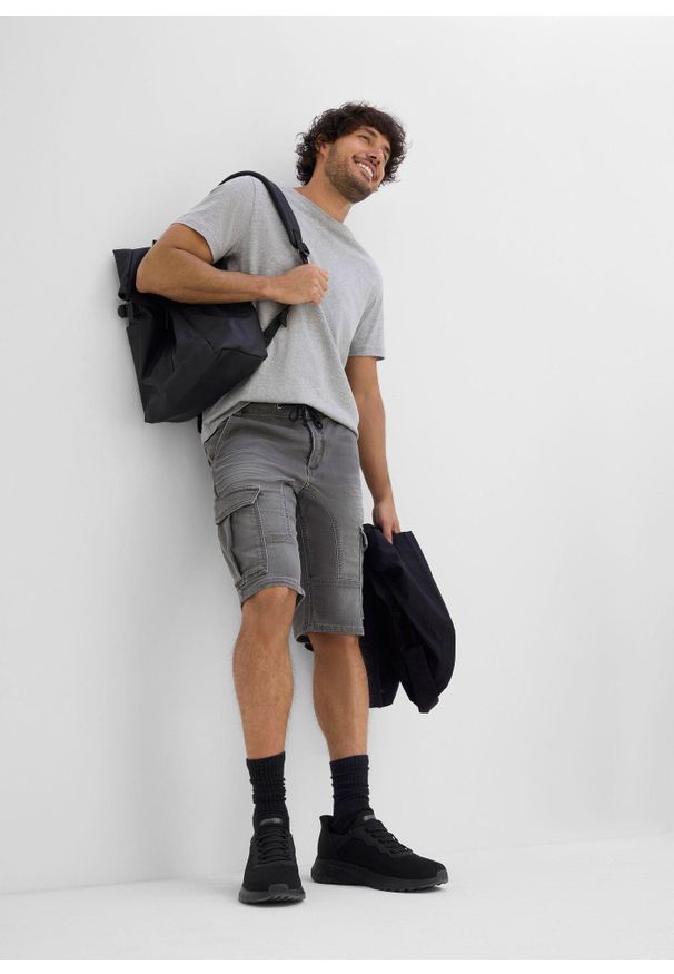 bonprix - T-shirt (3 szt.). Kolor: szary. Materiał: jersey