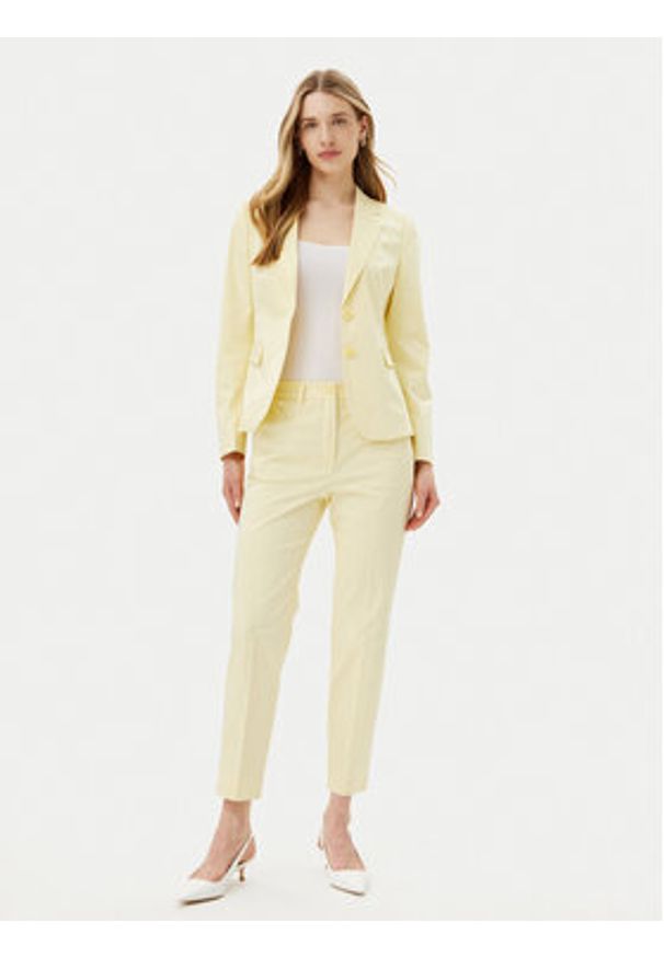 JOOP! Spodnie materiałowe 58 252P58Petrona-X 30045842 Żółty Slim Fit. Kolor: żółty. Materiał: bawełna
