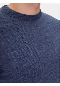 Brave Soul Sweter MK-248BERTRAM1 Granatowy Regular Fit. Kolor: niebieski. Materiał: wiskoza #4