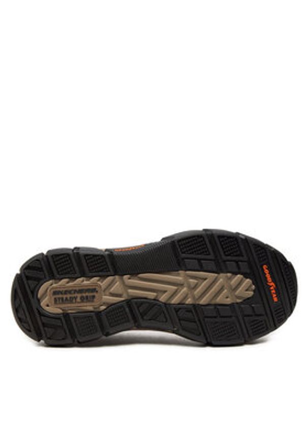 skechers - Skechers Półbuty 204810 CDB Brązowy. Kolor: brązowy. Materiał: skóra