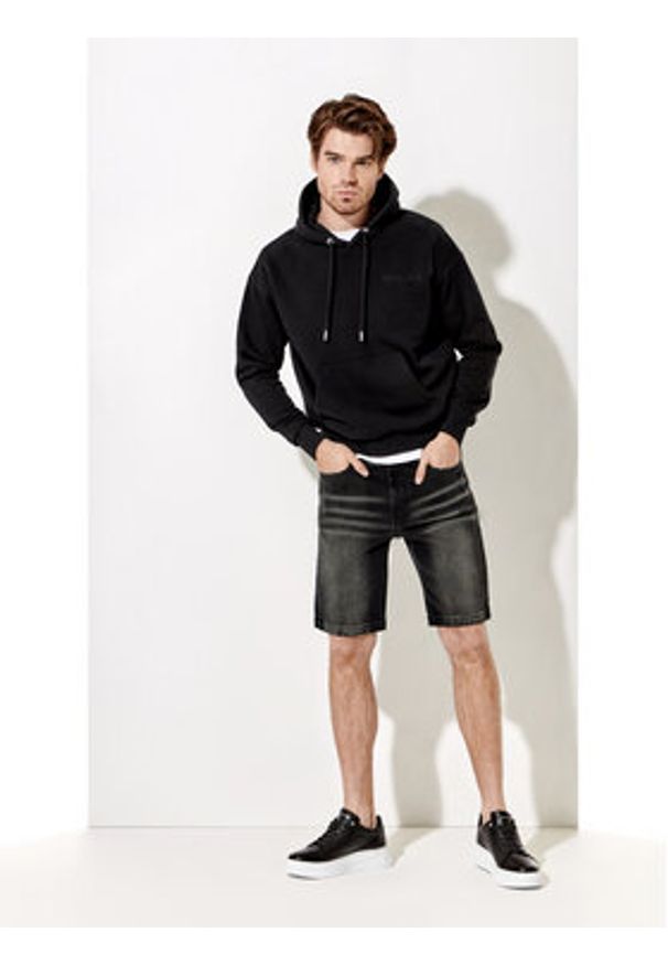 Rage Age Szorty jeansowe Brooks Czarny Regular Fit. Kolor: czarny. Materiał: jeans, bawełna