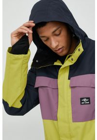 Rip Curl kurtka Pinnacle kolor zielony. Kolor: zielony. Materiał: materiał. Długość: krótkie. Sezon: zima #3