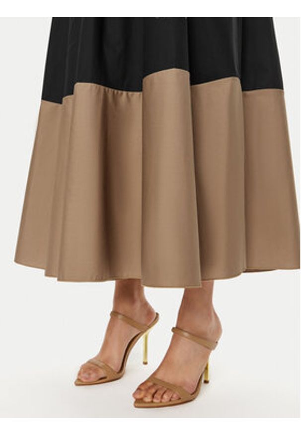 ViCOLO Sukienka letnia TB2499 Czarny Regular Fit. Kolor: czarny. Materiał: bawełna. Sezon: lato
