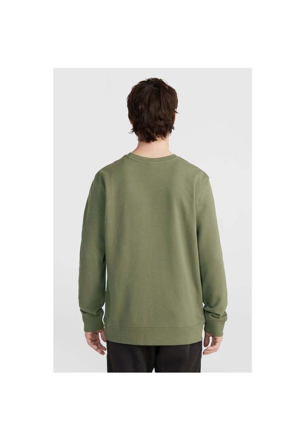 Bluza O'Neill Logo Crew Sweatshirt, Mężczyźni. Kolor: zielony. Materiał: materiał, bawełna