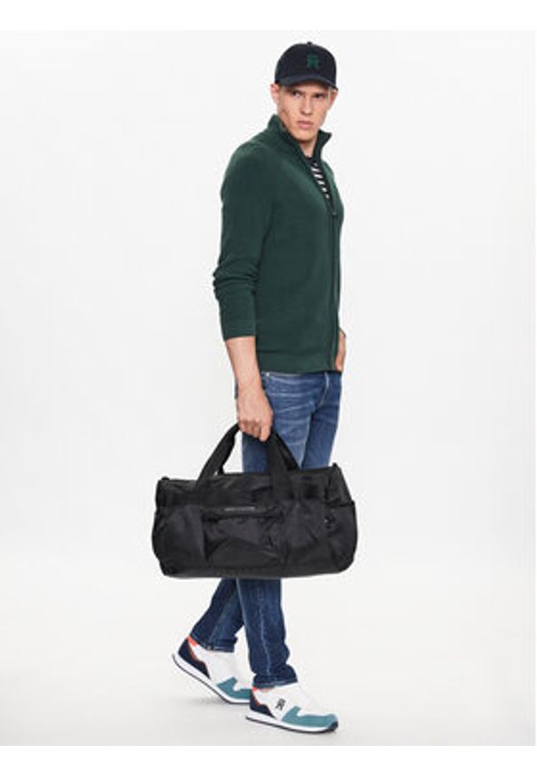 TOMMY HILFIGER - Tommy Hilfiger Torba weekendowa Th Skyline Duffle AM0AM10913 Czarny. Kolor: czarny. Materiał: materiał