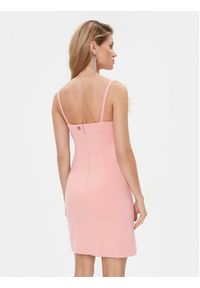 TwinSet - TWINSET Sukienka koktajlowa 232TP2490 Różowy Slim Fit. Kolor: różowy. Materiał: wiskoza. Styl: wizytowy #3