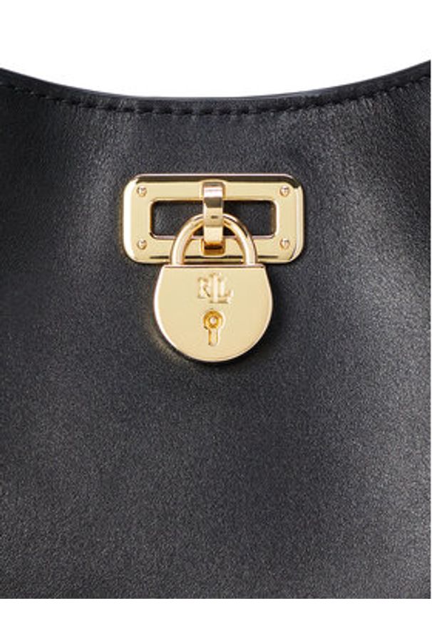 Lauren Ralph Lauren - LAUREN RALPH LAUREN Torebka 431966750001 Czarny. Kolor: czarny. Materiał: skórzane