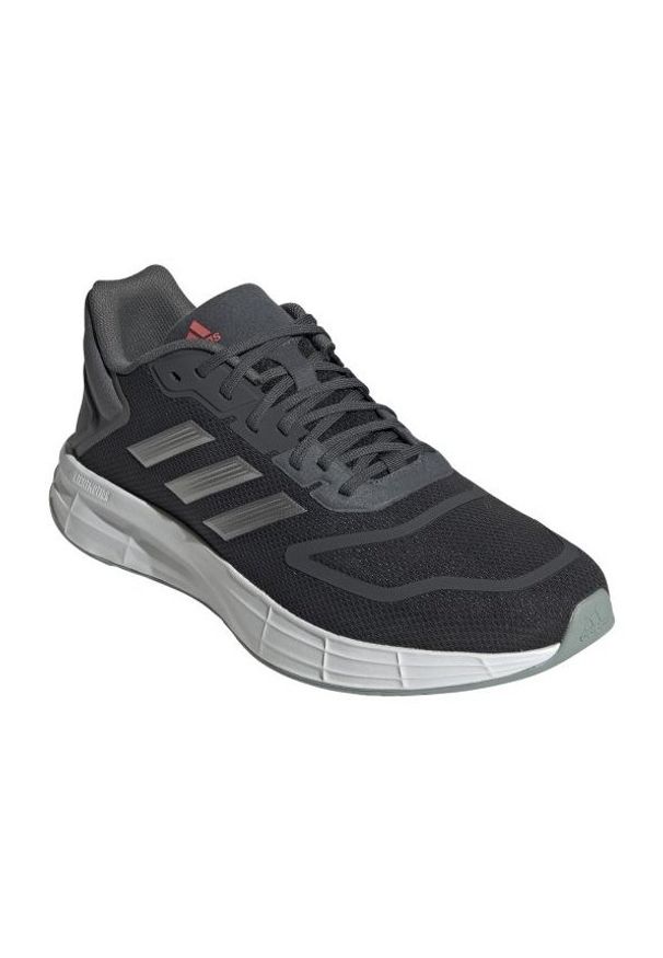 Adidas - Buty do biegania adidas Duramo 10 M GW8346 szare. Zapięcie: sznurówki. Kolor: szary. Materiał: syntetyk, materiał, guma. Szerokość cholewki: normalna