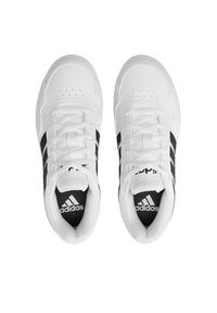 Adidas - adidas Sneakersy Hoops 3.0 Bold IG6115 Biały. Kolor: biały. Materiał: skóra