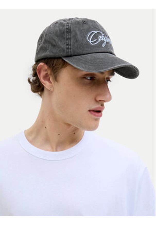 Jack & Jones - Jack&Jones Czapka z daszkiem Acapulco 12276555 Szary. Kolor: szary. Materiał: bawełna, materiał