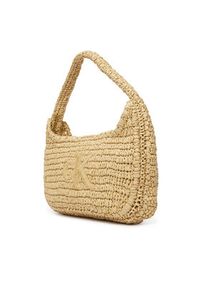 Calvin Klein Torebka Bold Ck Raffia Sm Shoulder Bag LV04F3449G Brązowy. Kolor: brązowy #2