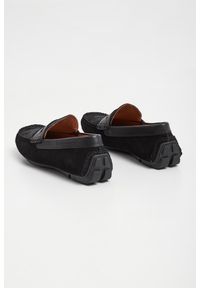 Emporio Armani - Mokasyny męskie zamszowe EMPORIO ARMANI. Materiał: zamsz