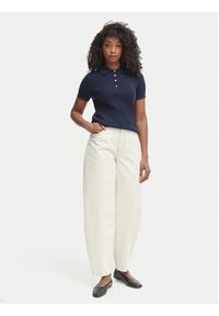 TOMMY HILFIGER - Tommy Hilfiger Sweter WW0WW41474 Granatowy Regular Fit. Kolor: niebieski. Materiał: bawełna #3