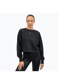 Bluza NEBBIA Gym Spirit Crop. Kolor: czarny. Sport: fitness #1