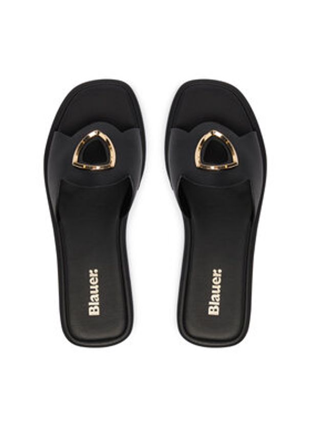 Blauer Klapki S6MOODY01/LEA Czarny. Kolor: czarny. Materiał: syntetyk, skóra