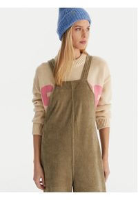 Roxy Ogrodniczki Best Daze ERJKO03009 Zielony Regular Fit. Kolor: zielony. Materiał: syntetyk #4