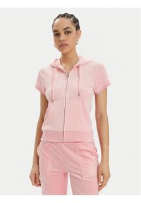 Juicy Couture Bluza Chadwick JCBAS223810 Różowy Slim Fit. Kolor: różowy. Materiał: syntetyk