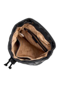 Wittchen - Damski plecak worek z geometrycznie pikowanej ekoskóry czarny. Kolor: czarny. Materiał: skóra ekologiczna. Wzór: geometria. Styl: elegancki #2