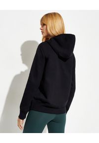 Versace Jeans Couture - VERSACE JEANS COUTURE - Czarna bawełniana bluza z kapturem. Typ kołnierza: kaptur. Kolor: czarny. Materiał: bawełna. Długość rękawa: długi rękaw. Długość: długie. Wzór: kolorowy #2